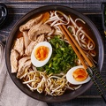 5.HIS JP Japanese ramen soup chicken egg chives AST